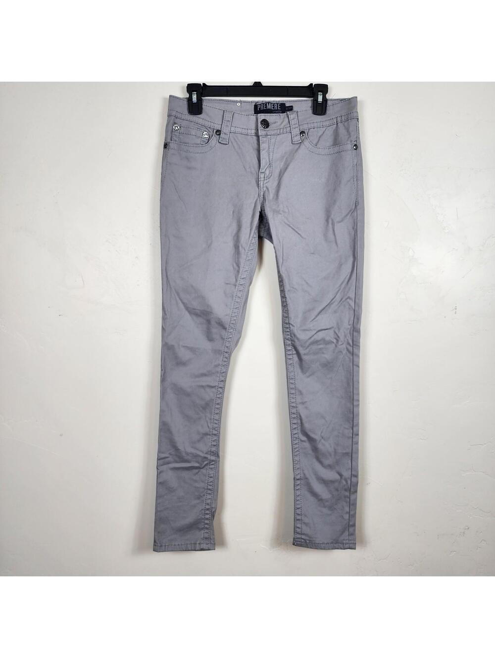 Premiere By Rue 21 Gray Skinny Jeans, Women's Size 9/10 Y2K Grunge Skater
